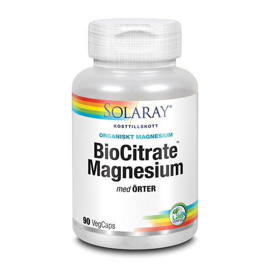Solaray BioCitrate Magnesium 90 kapslar