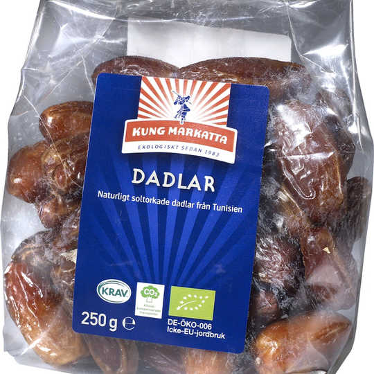 Kung Markatta Dadlar KRAV 250 g