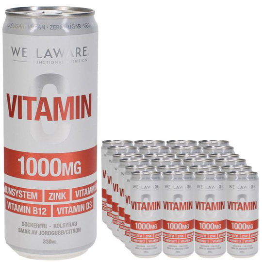 WellAware Funktionsdryck Vitamin C Jordgubb/Citron 24-pack