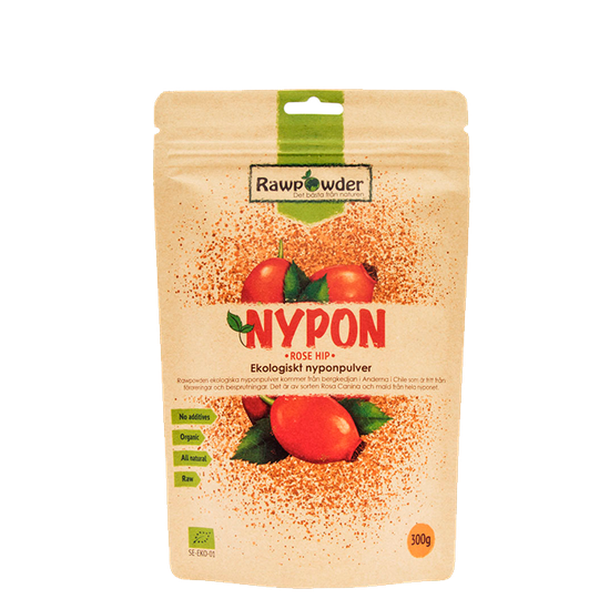 Nypon, Ekologiskt Nyponpulver, 300 g