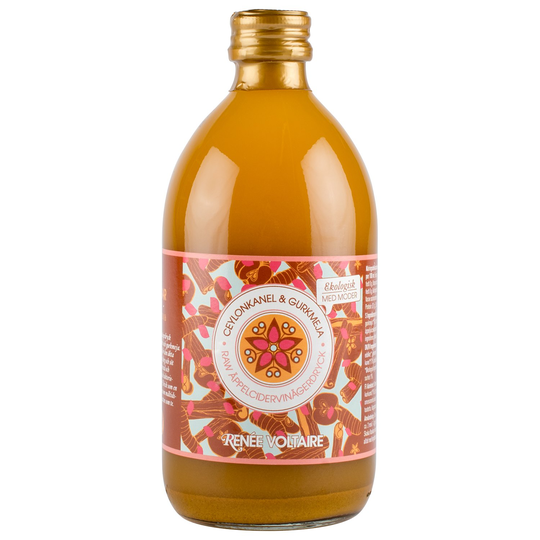 Renee Voltaire Raw Äppelcidervinägerdryck Ceylonkanel & Gurkmeja, 500 ml