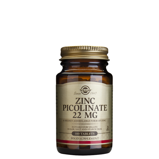 Zinc Picolinate 22 mg, 100 tabletter