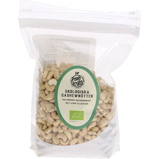 Powerfruits Cashewnötter 1 kg Eko